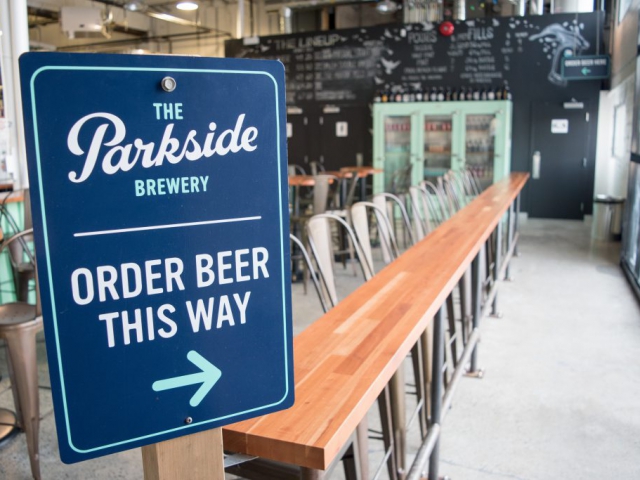 Parkside brewery tasting room