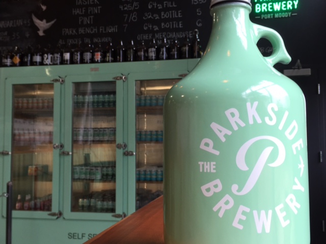 Parkside brewery growler